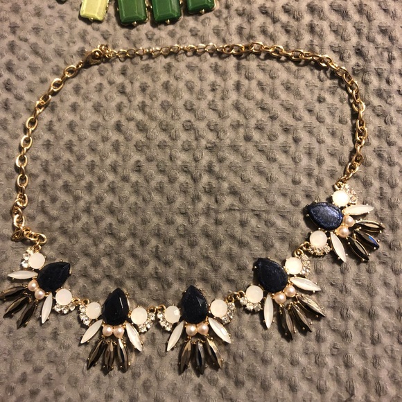 Fashion Statement Necklaces Set of 2 Green Navy - Picture 6 of 6